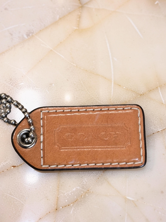 Coach Handbags - Coach Tan Leather Hangtag Replacement - 3 Inches